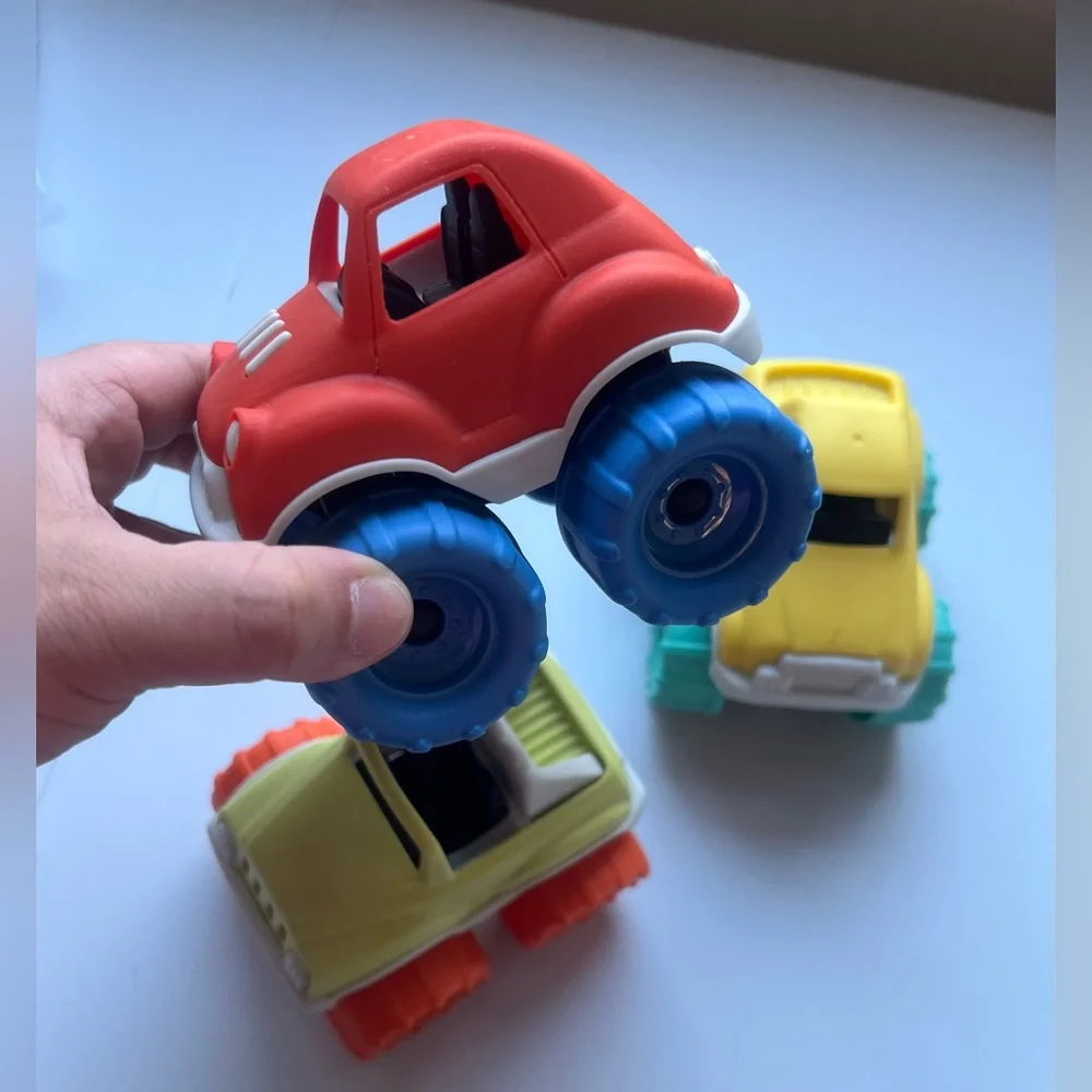 Truck Set- 3pk - Gigglescape™:Plastic Toy Vehicle Playsets, Non-Powered, Ages 2+